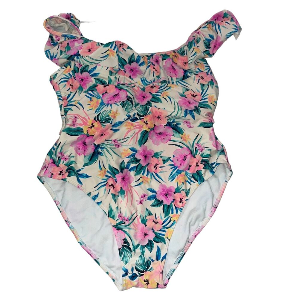 rue+ Floral One Piece Bathing Suit Size 1x